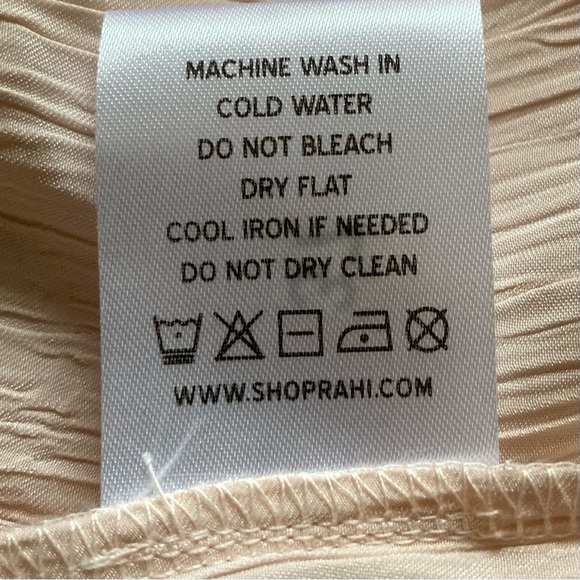 Rahi Leila Luster Long Sleeve Maxi Dress in Blush | Crossover Front | Open Back - Picture 4 of 12